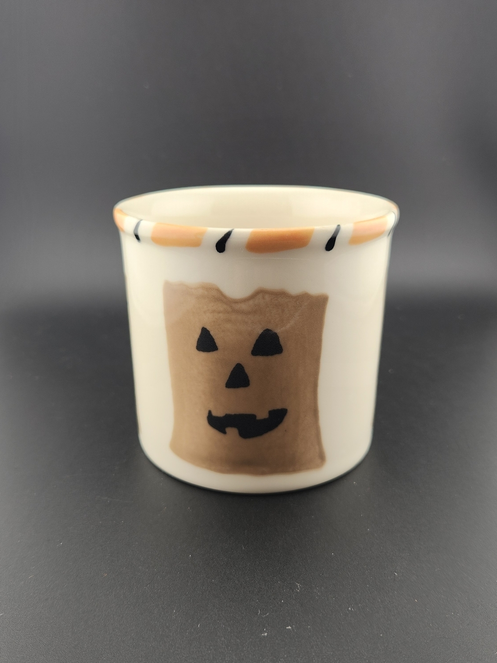 Starbucks Barita Ceramic Halloween Paper Bag Pumpkin Face Mug 14 oz. - Picture 2 of 7